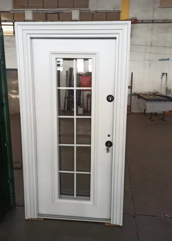 Alüminyum Boydan Camlı Çelik Kapı